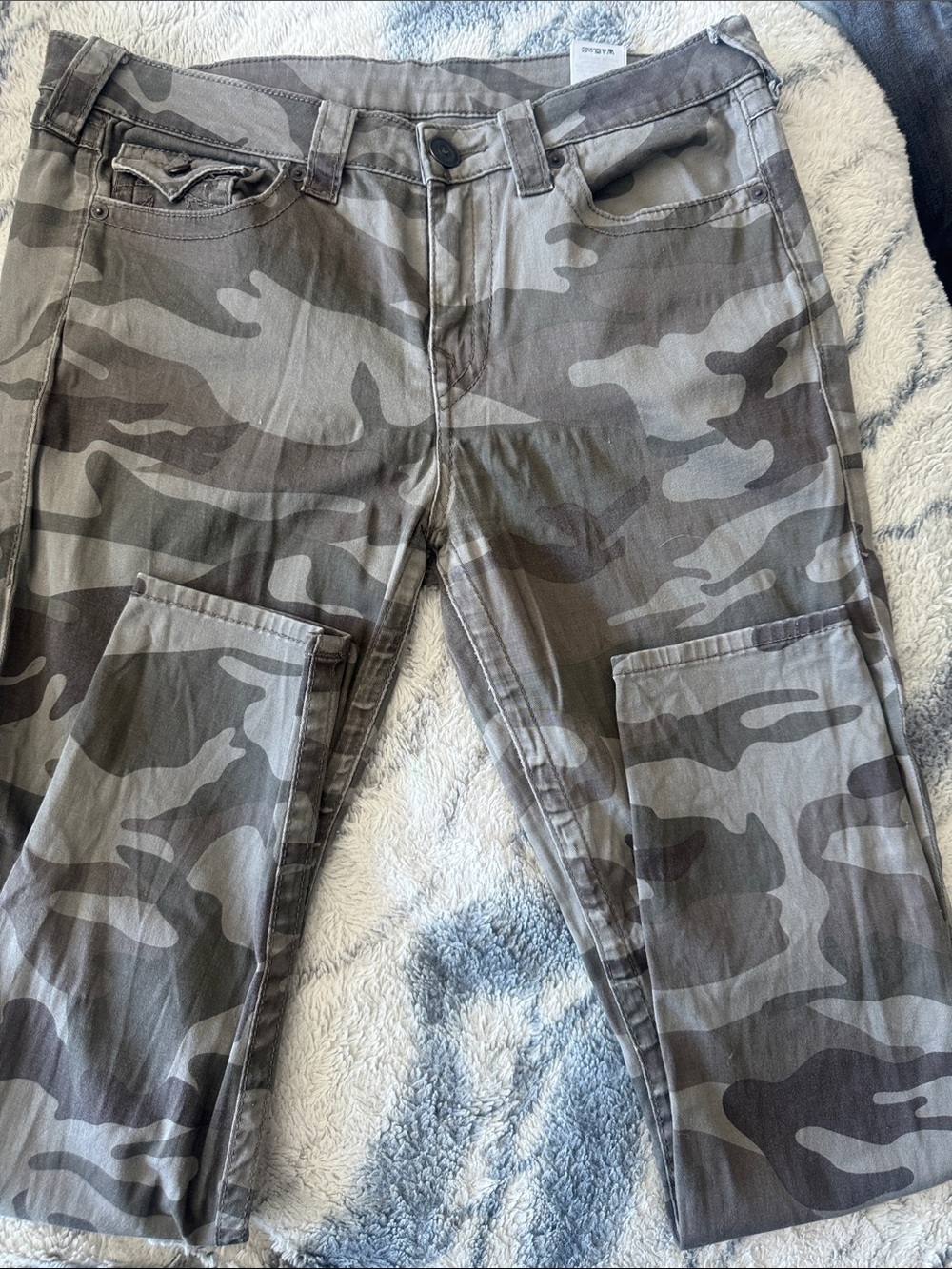 True Religion Women’s Grey Skinny Camo Jeans AUTHENTIC ***CLOSET CLEAN OUT***